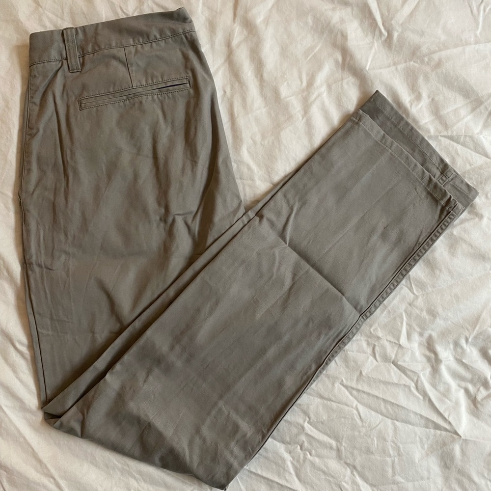 Bonobos light gray slim fit chino pants
